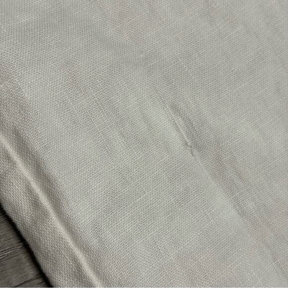 Linen Island Importer Pants White Unlined Tapped Leg Summer Minimalist - Picture 3 of 9